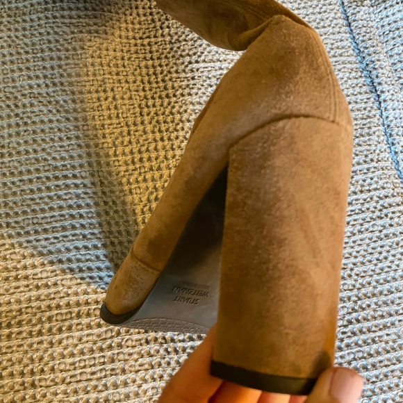 Stuart Weitzman Women’s Highland Boot in Taupe Suede Size 7.5 Over the Knee Boot - Picture 8 of 14